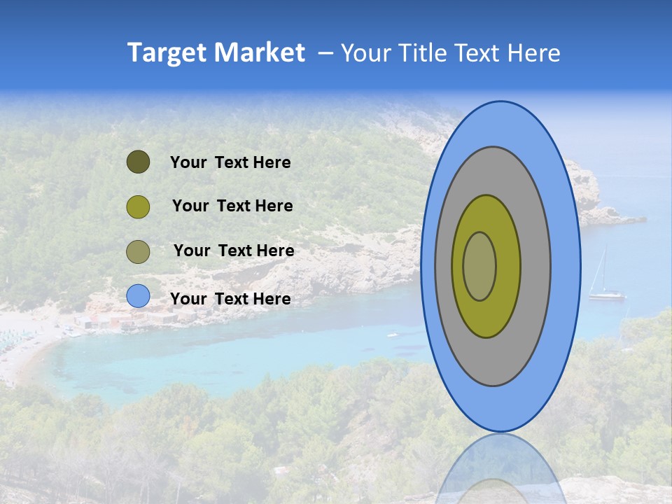 Desk Working College Student PowerPoint Template