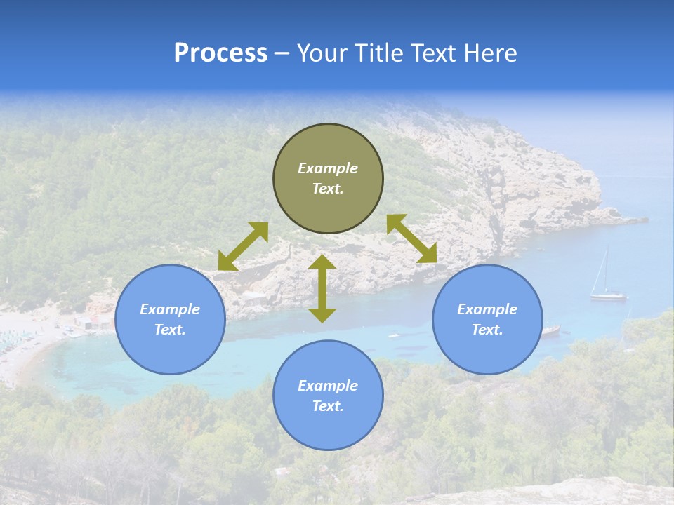 Desk Working College Student PowerPoint Template