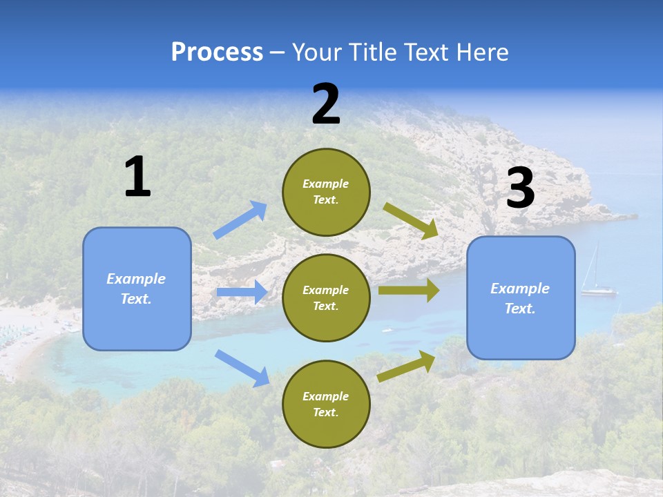 Desk Working College Student PowerPoint Template