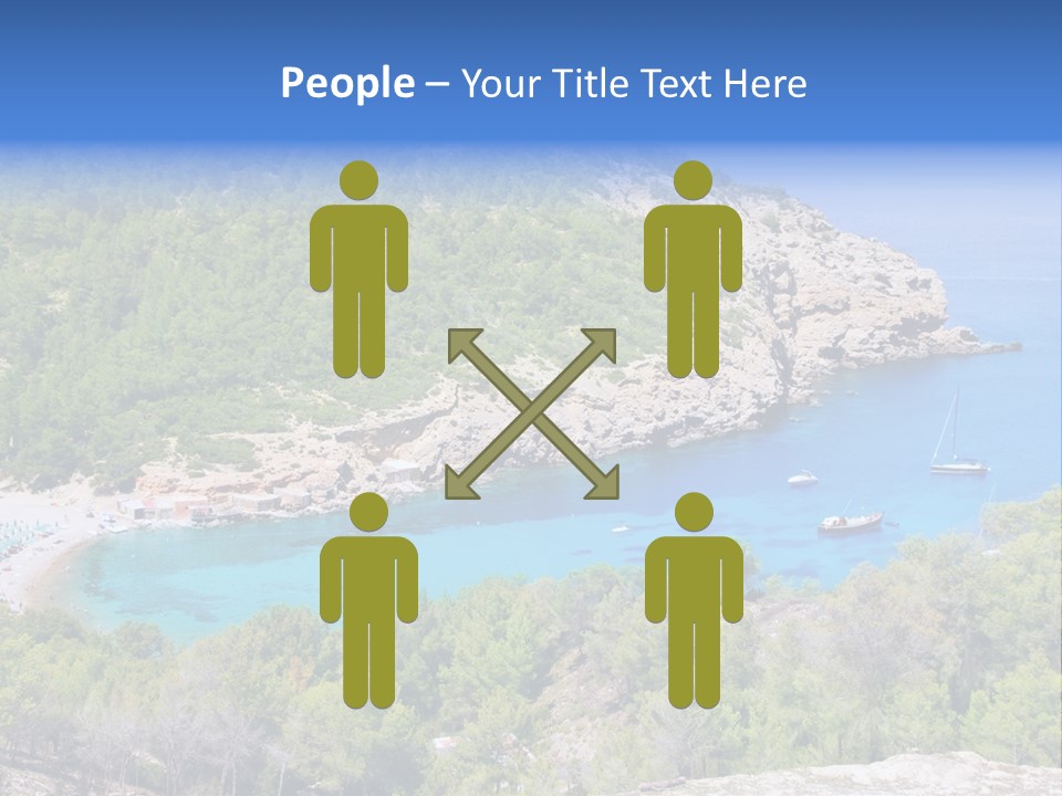 Desk Working College Student PowerPoint Template