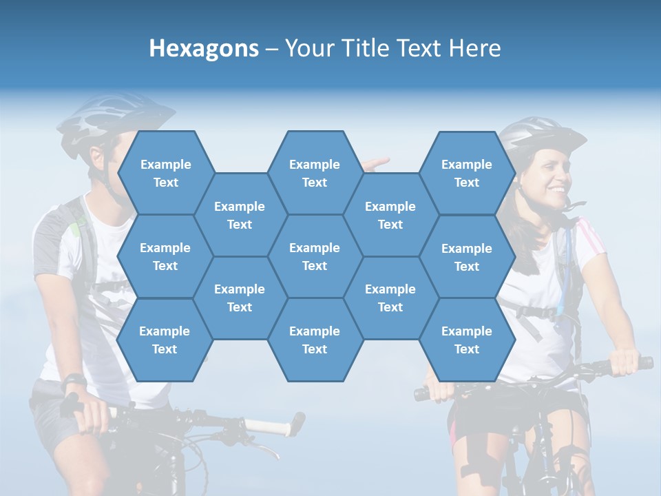 Couple Bike Laughing PowerPoint Template