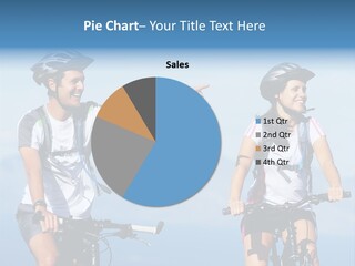 Couple Bike Laughing PowerPoint Template