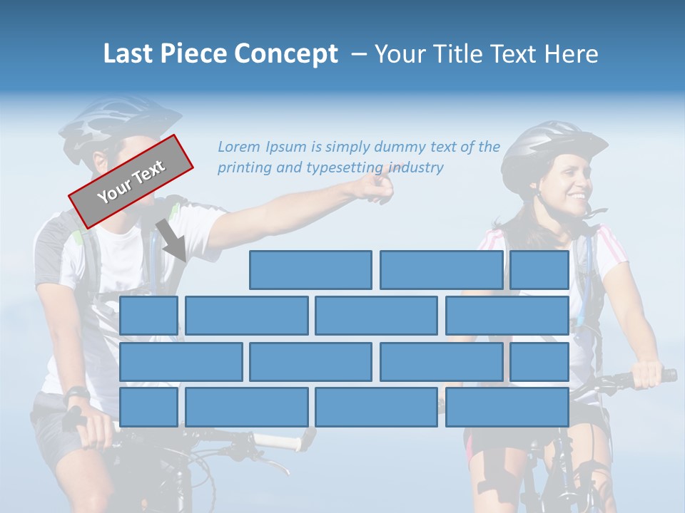 Couple Bike Laughing PowerPoint Template