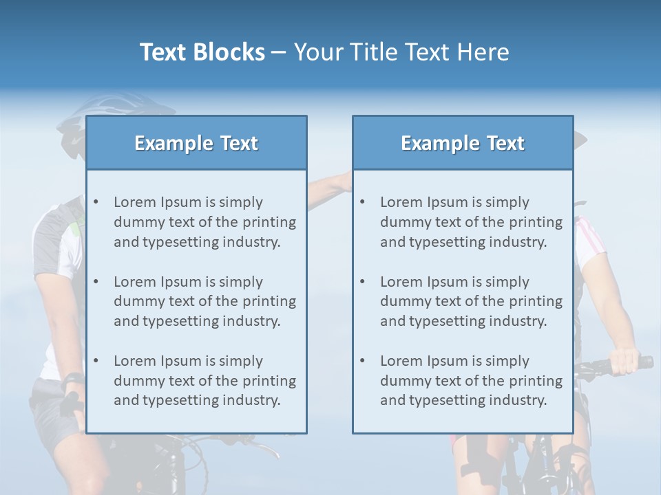 Couple Bike Laughing PowerPoint Template