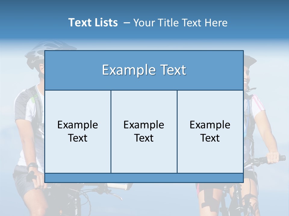 Couple Bike Laughing PowerPoint Template
