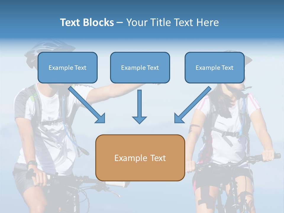 Couple Bike Laughing PowerPoint Template