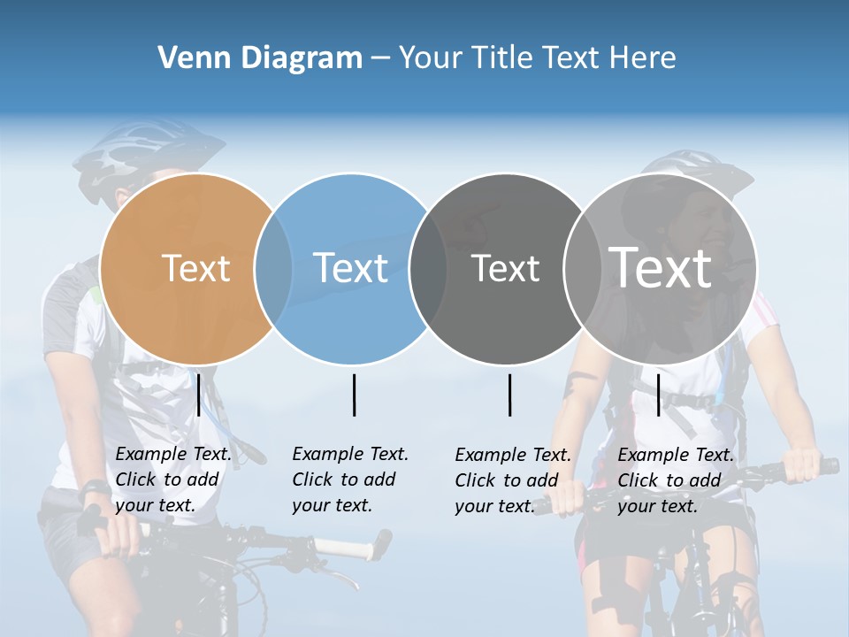 Couple Bike Laughing PowerPoint Template