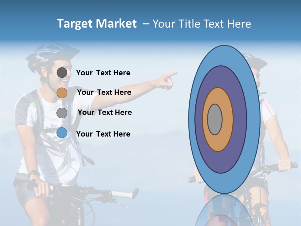 Couple Bike Laughing PowerPoint Template