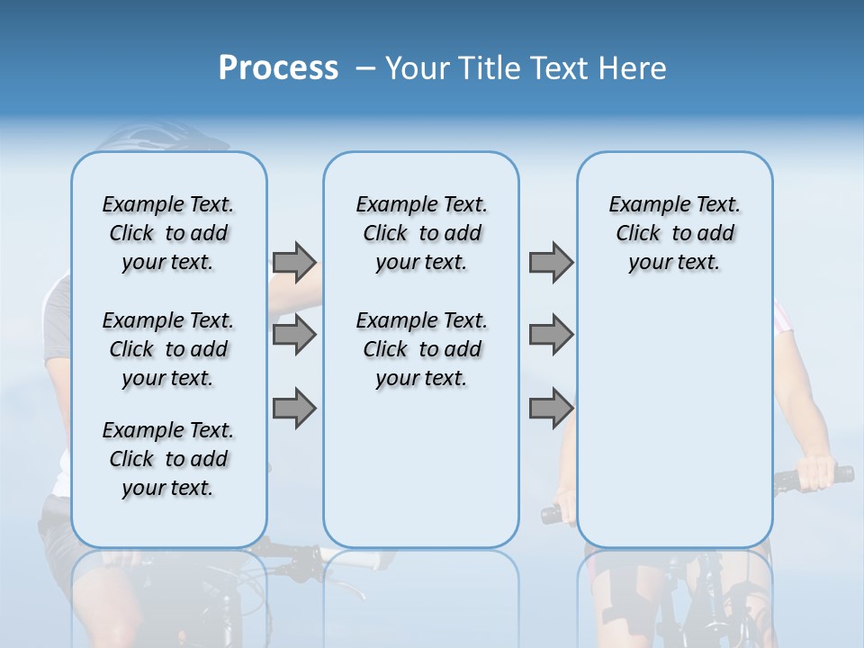Couple Bike Laughing PowerPoint Template