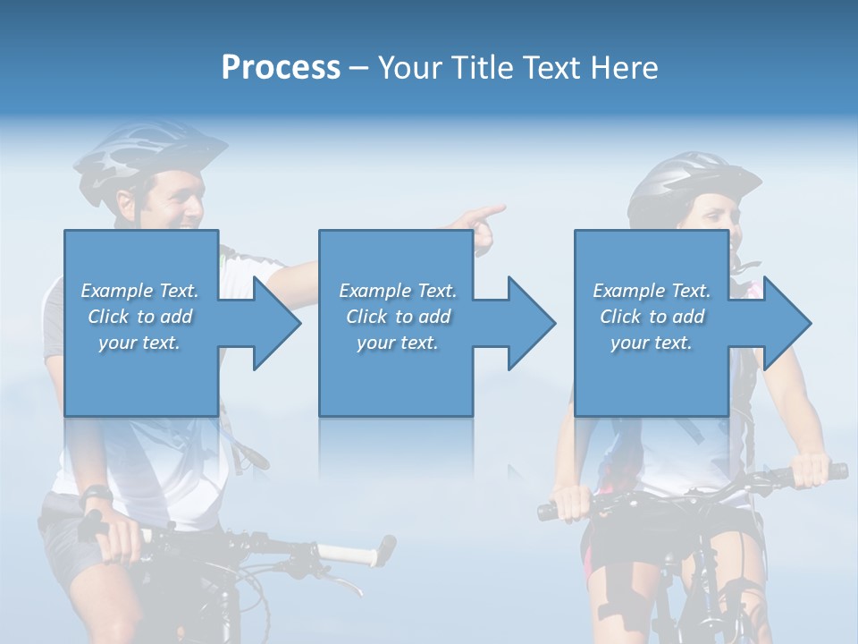 Couple Bike Laughing PowerPoint Template