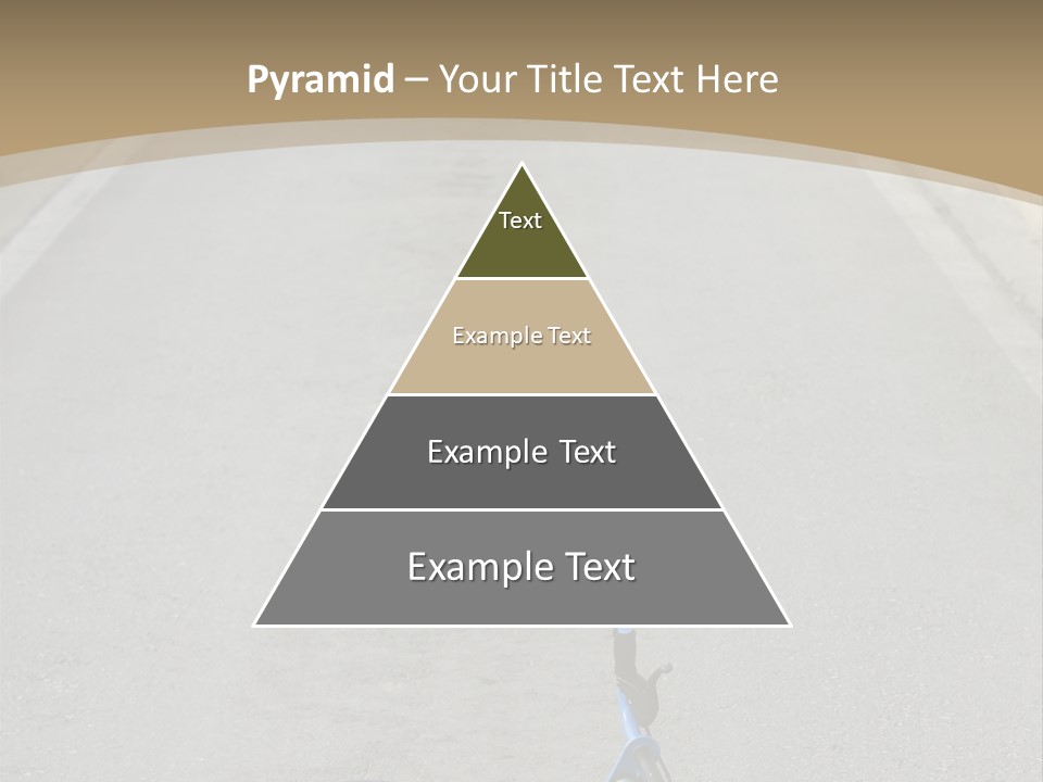 Asphalt Bicycle Fall PowerPoint Template