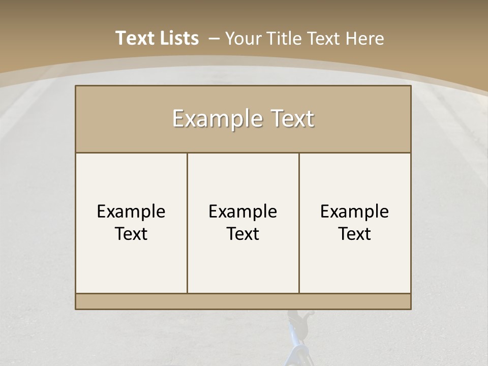Asphalt Bicycle Fall PowerPoint Template