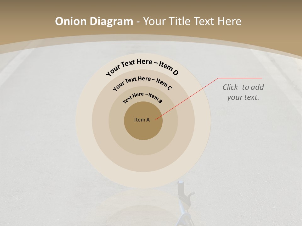 Asphalt Bicycle Fall PowerPoint Template