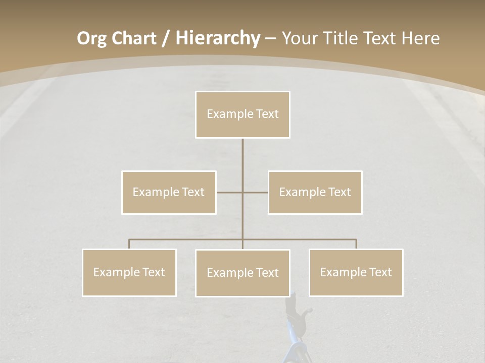 Asphalt Bicycle Fall PowerPoint Template