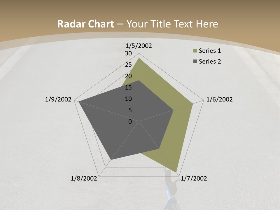 Asphalt Bicycle Fall PowerPoint Template