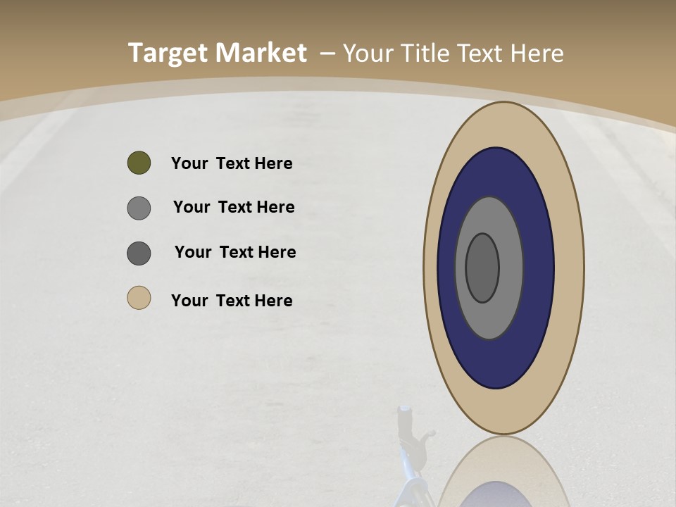 Asphalt Bicycle Fall PowerPoint Template