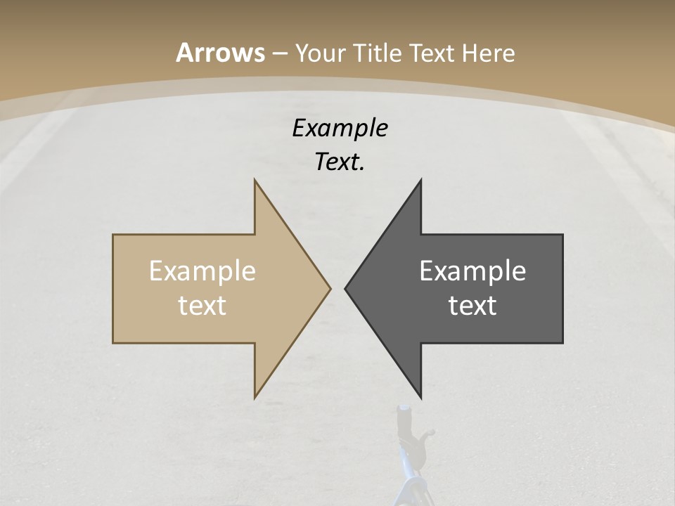 Asphalt Bicycle Fall PowerPoint Template