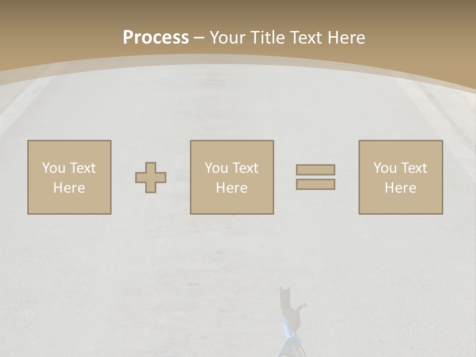 Asphalt Bicycle Fall PowerPoint Template