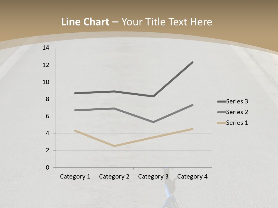 Asphalt Bicycle Fall PowerPoint Template