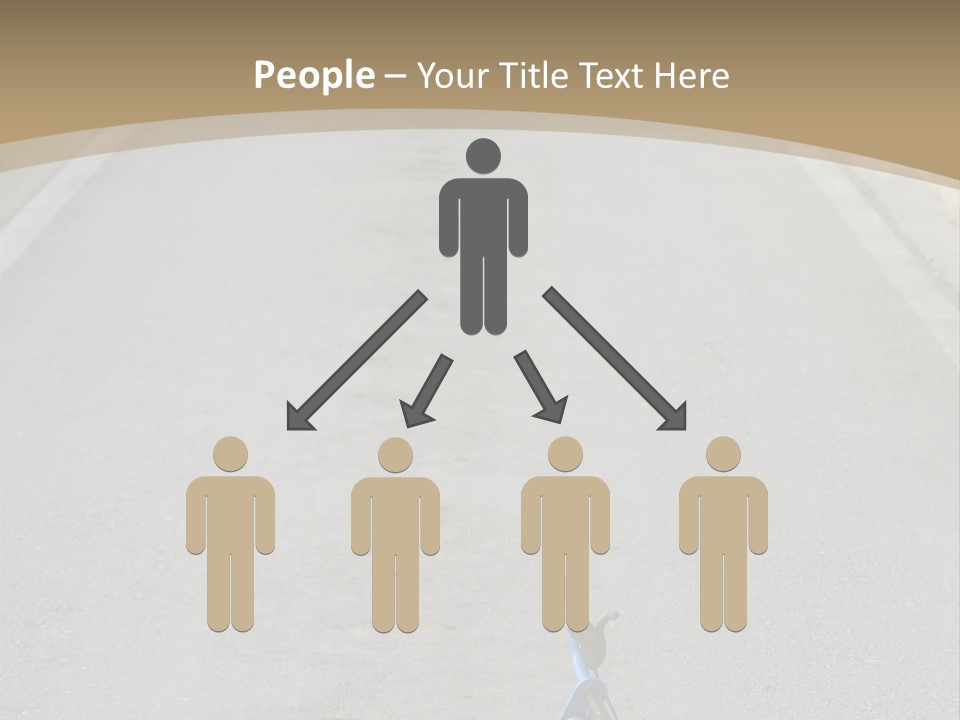 Asphalt Bicycle Fall PowerPoint Template