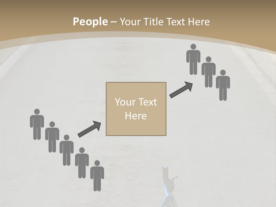 Asphalt Bicycle Fall PowerPoint Template