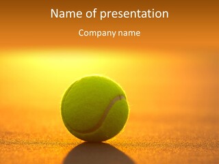 Sunset Green Individual Sport PowerPoint Template