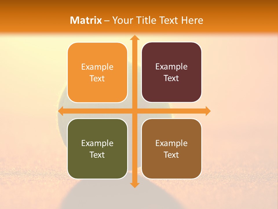 Sunset Green Individual Sport PowerPoint Template