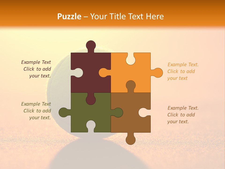 Sunset Green Individual Sport PowerPoint Template