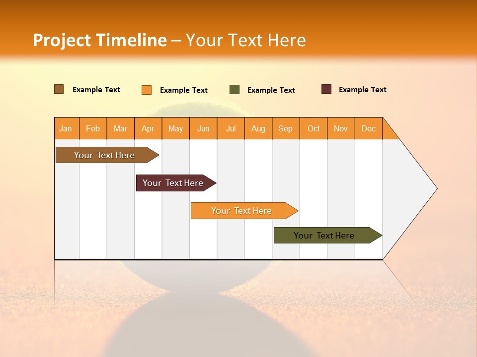 Sunset Green Individual Sport PowerPoint Template
