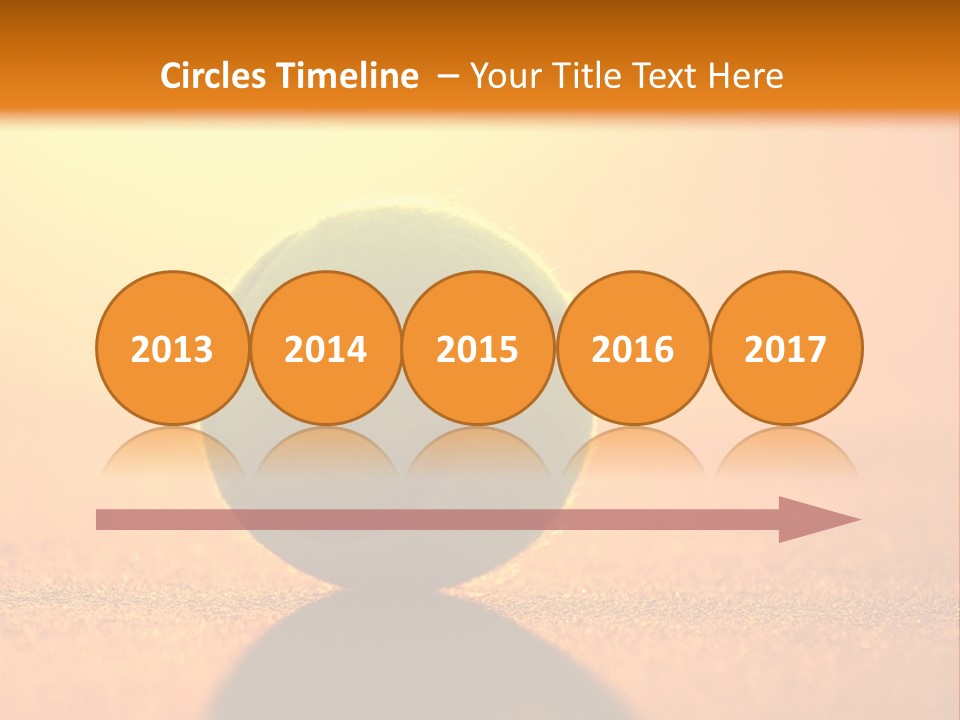 Sunset Green Individual Sport PowerPoint Template