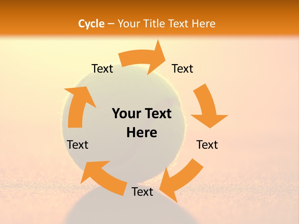 Sunset Green Individual Sport PowerPoint Template