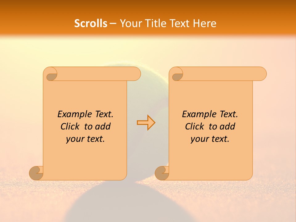 Sunset Green Individual Sport PowerPoint Template