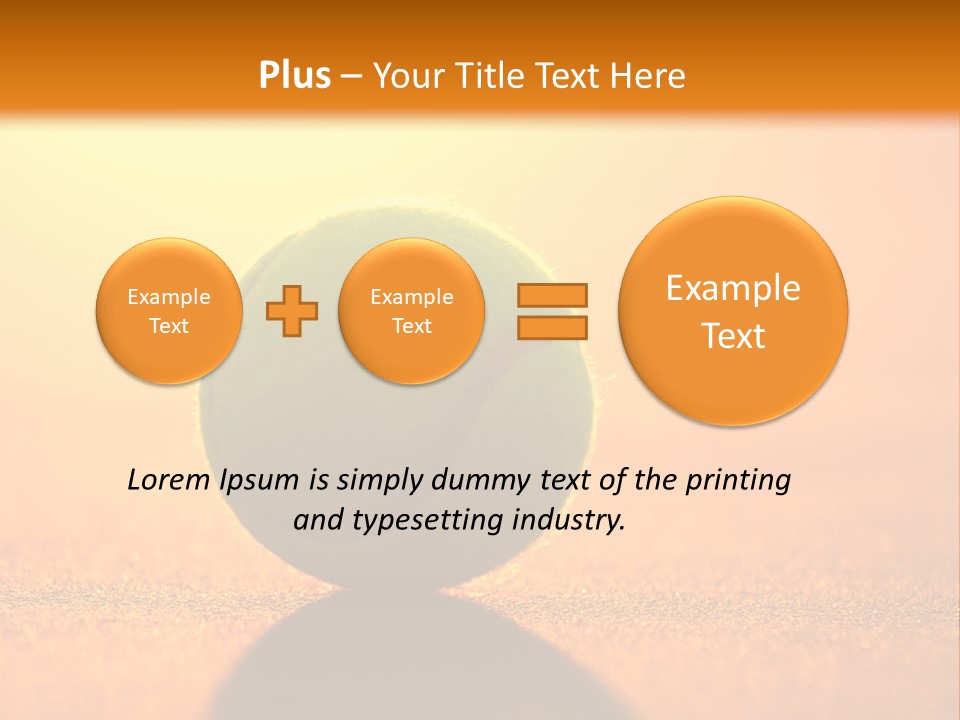 Sunset Green Individual Sport PowerPoint Template