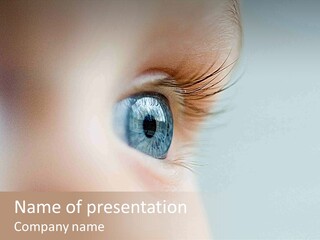 Caucasian Cute Small PowerPoint Template