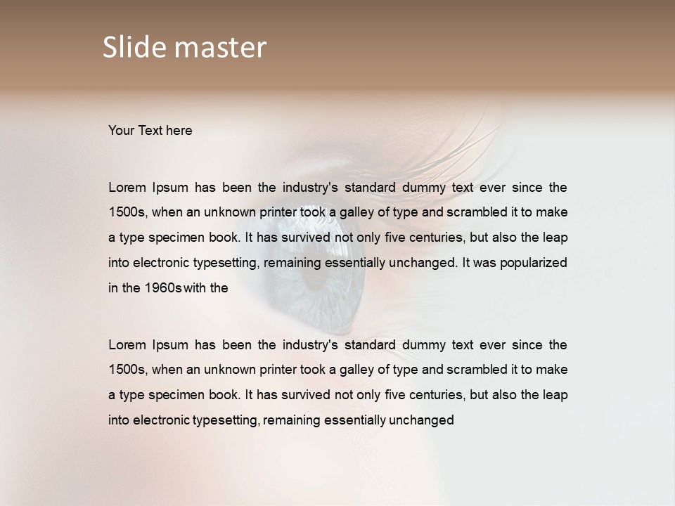 Caucasian Cute Small PowerPoint Template