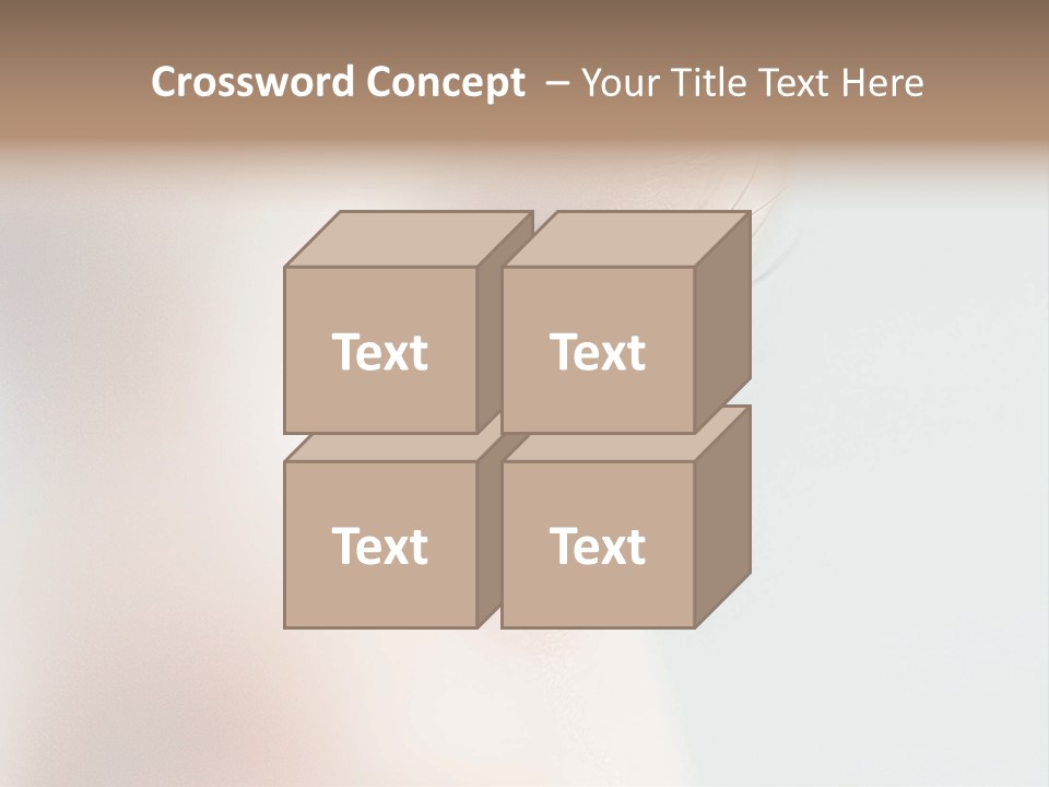 Caucasian Cute Small PowerPoint Template