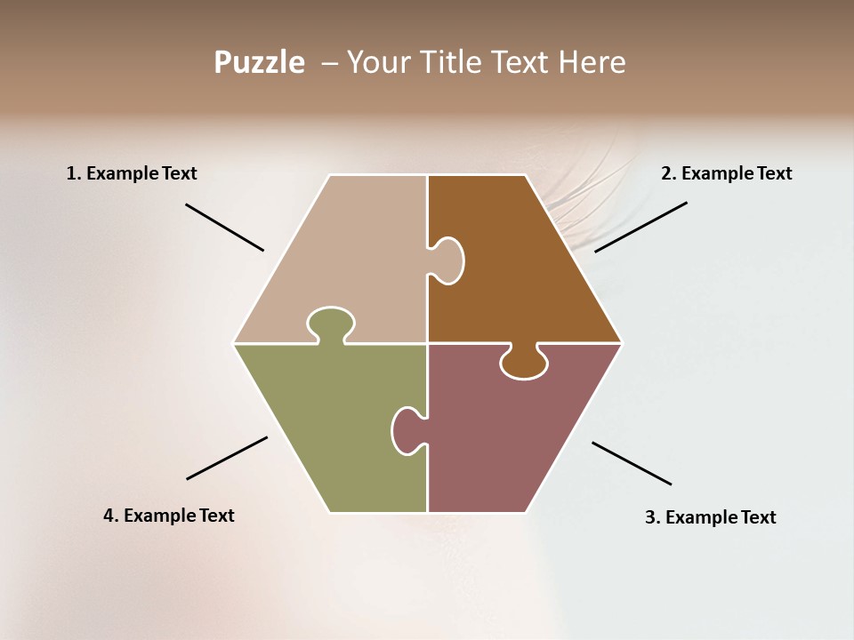 Caucasian Cute Small PowerPoint Template