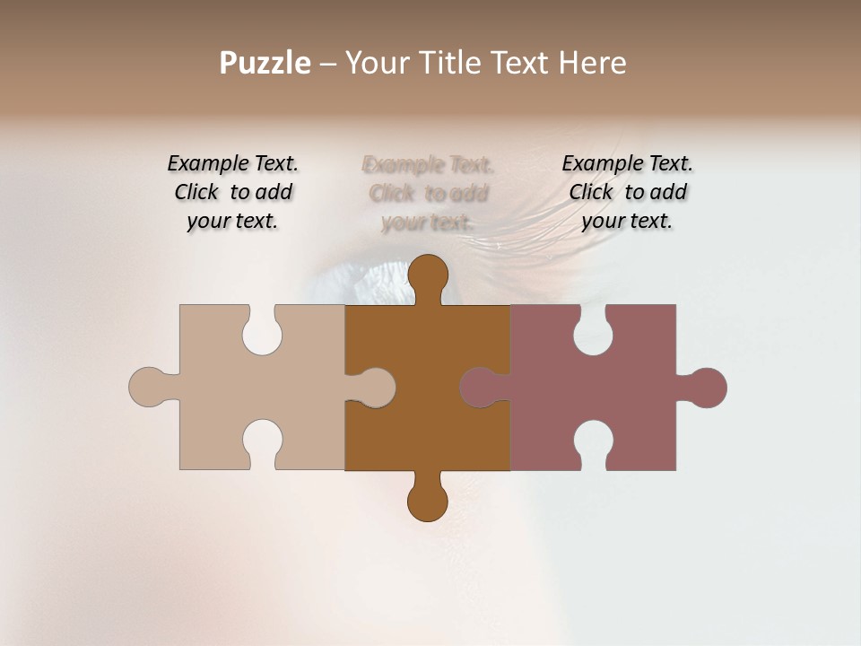 Caucasian Cute Small PowerPoint Template