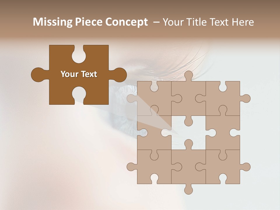 Caucasian Cute Small PowerPoint Template