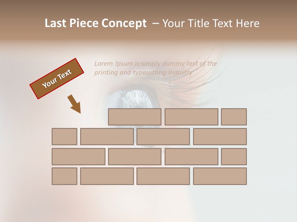 Caucasian Cute Small PowerPoint Template