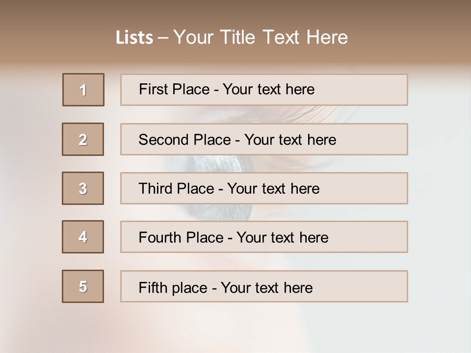 Caucasian Cute Small PowerPoint Template