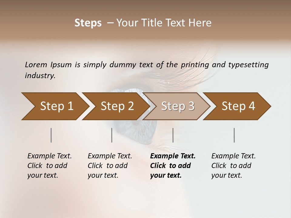 Caucasian Cute Small PowerPoint Template