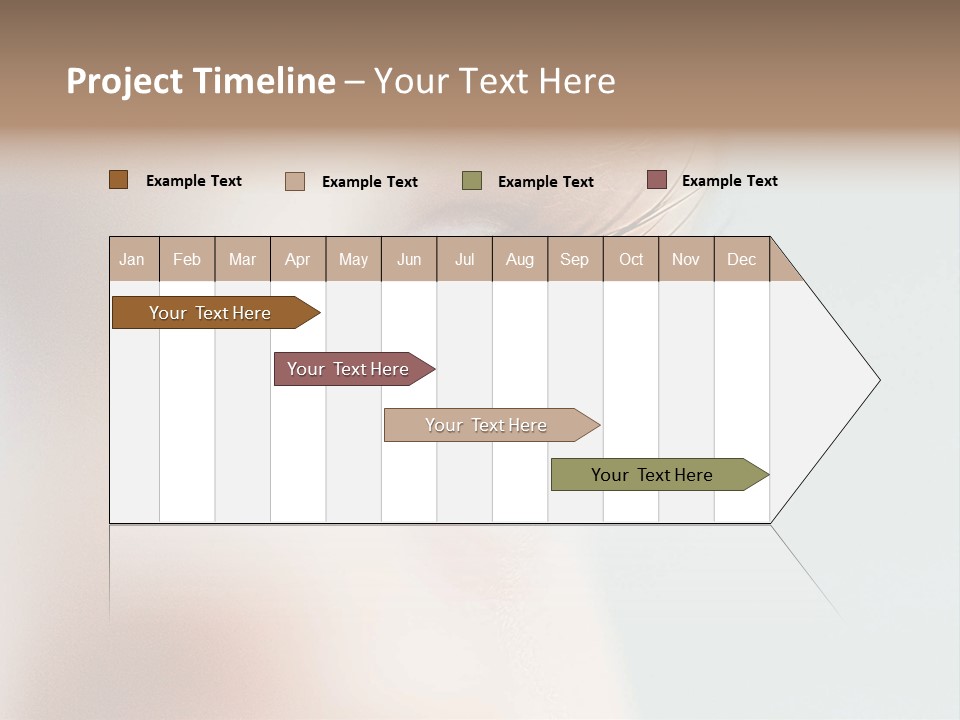 Caucasian Cute Small PowerPoint Template