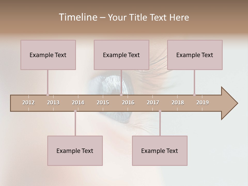 Caucasian Cute Small PowerPoint Template