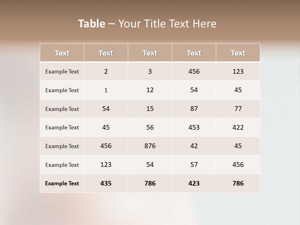 Caucasian Cute Small PowerPoint Template