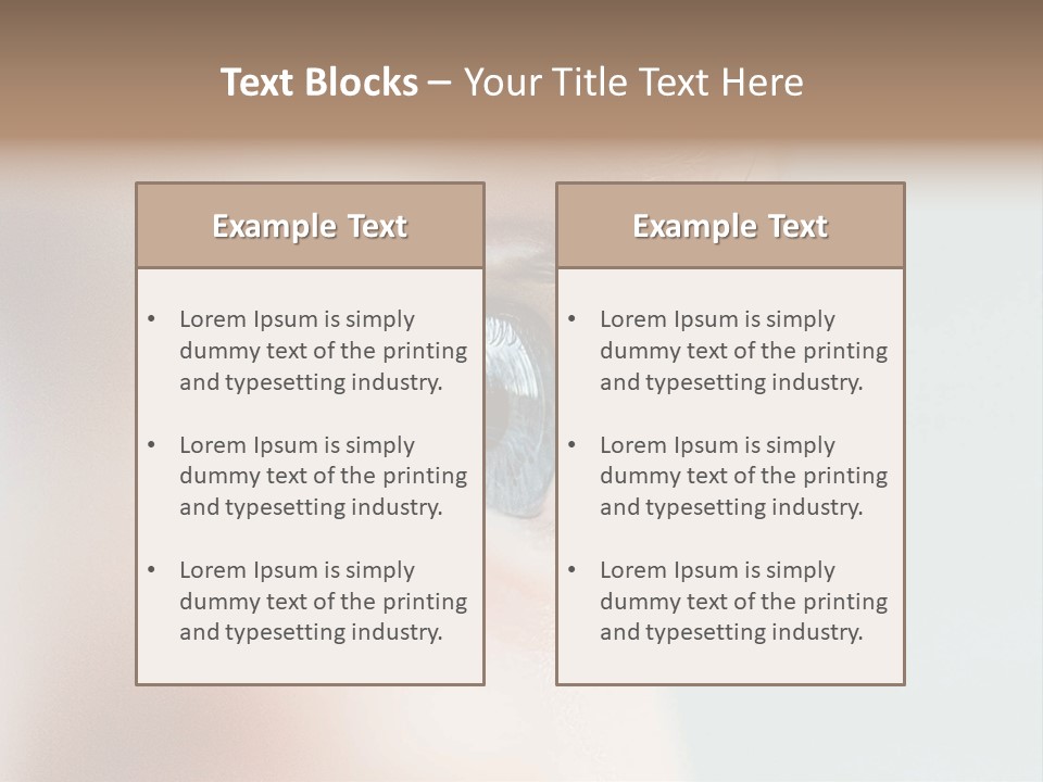Caucasian Cute Small PowerPoint Template