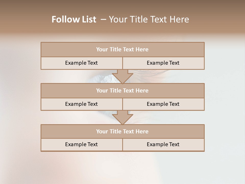 Caucasian Cute Small PowerPoint Template