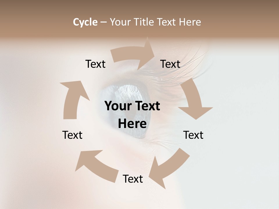 Caucasian Cute Small PowerPoint Template