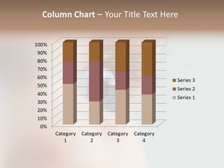 Caucasian Cute Small PowerPoint Template