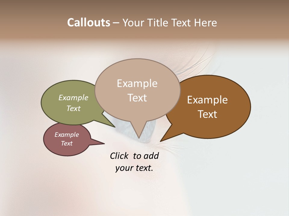 Caucasian Cute Small PowerPoint Template